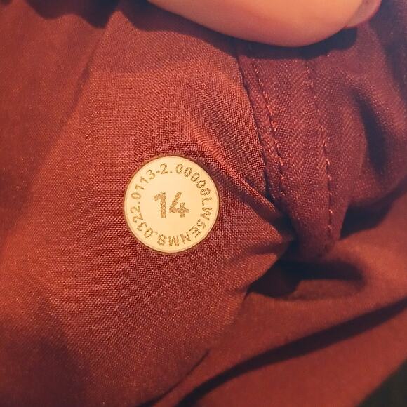 Lululemon Dance Studio Jogger Womens 14 Garnet High Rise Drawstring Swift - Picture 6 of 11